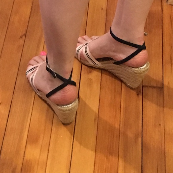 Gently used JCREW pink &blue espadrilles size 10. - Picture 3 of 8